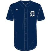 Nike MLB Adult/Youth Dri-Fit Full Button Jersey N140 / NY40 DETROIT TIGERS