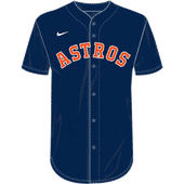 Nike MLB Adult/Youth Dri-Fit Full Button Jersey N140 / NY40 HOUSTON ASTROS