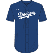 Nike MLB Adult/Youth Dri-Fit Full Button Jersey N140 / NY40 LOS ANGELES DODGERS