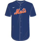 Nike MLB Adult/Youth Dri-Fit Full Button Jersey N140 / NY40 NEW YORK METS