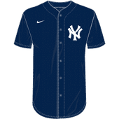 Nike MLB Adult/Youth Dri-Fit Full Button Jersey N140 / NY40 NEW YORK YANKEES