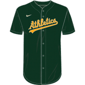 Nike MLB Adult/Youth Dri-Fit Full Button Jersey N140 / NY40 OAKLAND ATHLETICS