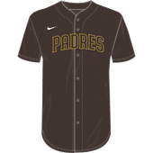 Nike MLB Adult/Youth Dri-Fit Full Button Jersey N140 / NY40 SAN DIEGO PADRES