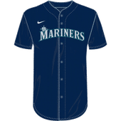 Nike MLB Adult/Youth Dri-Fit Full Button Jersey N140 / NY40 SEATTLE MARINERS
