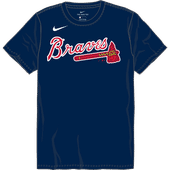 Nike MLB Adult/Youth Short Sleeve Cotton Tee N199 / NY28 ATLANTA BRAVES