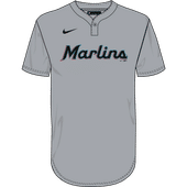 Nike MLB Adult/Youth Dri-Fit 1-Button Pullover Jersey N383 / NY83 MIAMI MARLINS