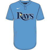 Nike MLB Adult/Youth Dri-Fit 1-Button Pullover Jersey N383 / NY83 TAMPA BAY RAYS