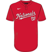 Nike MLB Adult/Youth Dri-Fit 1-Button Pullover Jersey N383 / NY83 WASHINGTON NATIONALS