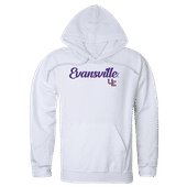 W Republic Script Hoodie University Of Evansville Purple Aces 558-424