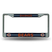 Rico Chicago Bears Glitter Chrome License Plate Frame Fcgl1201
