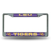 Rico Lsu Tigers Glitter Chrome License Plate Frame Fcgl170101