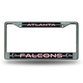 Rico Atlanta Falcons Glitter Chrome License Plate Frame Fcgl2001