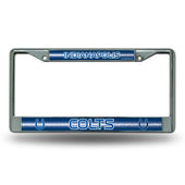 Rico Indianapolis Colts Glitter Chrome License Plate Frame Fcgl2601