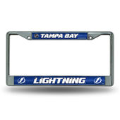 Rico Tampa Bay Lightning Glitter Chrome License Plate Frame Fcgl9201