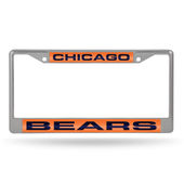 Rico Chicago Bears Laser Chrome 12 X 6 License Plate Frame Fcl1202