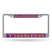 Rico Clemson Tigers Laser Chrome 12 X 6 License Plate Frame Fcl120202