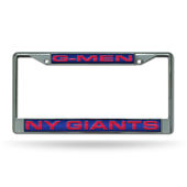 Rico New York Giants Laser Chrome 12 X 6 License Plate Frame Fcl1410