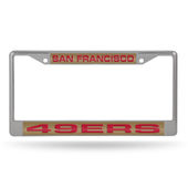 Rico San Francisco 49Ers Laser Chrome 12 X 6 License Plate Frame Fcl1903