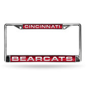 Rico Cincinnati Bearcats Laser Chrome 12 X 6 License Plate Frame Fcl300401