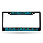 Rico Jacksonville Jaguars Black Laser Chrome 12 X 6 License Plate Frame Fclb0901