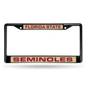 Rico Florida State Seminoles Black Laser Chrome 12 X 6 License Plate Frame Fclb100201