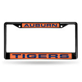 Rico Auburn Tigers Black Laser Chrome 12 X 6 License Plate Frame Fclb150201