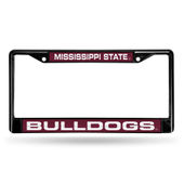Rico Mississippi State Bulldogs Black Laser Chrome 12 X 6 License Plate Frame Fclb160101
