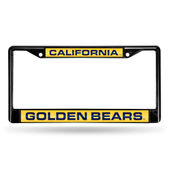 Rico Cal Berkeley Golden Bears Black Laser Chrome 12 X 6 License Plate Frame Fclb290601