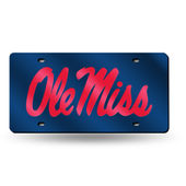 Rico Mississippi Rebels Colored Laser Cut Auto Tag Lzc160201