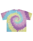 Colortone Tie-Dye Ladies' Cropped T-Shirt 1050CD JELLYBEAN Primary
