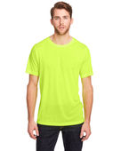Core 365 Adult Tall Fusion Chromasoft Performance T-Shirt CE111T SAFETY YELLOW Primary
