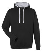 Just Hoods By Awdis Adult 80/20 Midweight Varsity Contrast Hooded Sweatshirt JHA003