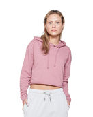 Lane Seven Ladies' Cropped Fleece Hoodie LS12000 MAUVE Primary