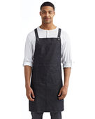 Artisan Collection By Reprime Cross Back Barista Apron RP129 BLACK DENIM Primary