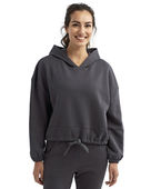 Ladies' Tridri Maria Cropped Oversized Hoodie TD085 CHARCOAL Primary