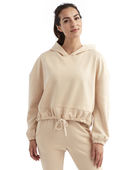 Ladies' Tridri Maria Cropped Oversized Hoodie TD085 NUDE Primary
