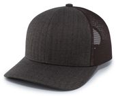 Pacific Headwear Herringbone Trucker Cap P124