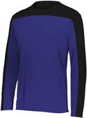 Holloway Momentum Team Long Sleeve Tee 223502 PURPLE/BLACK Primary