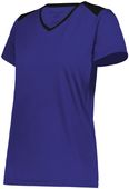 Holloway Ladies Momentum Team Tee 223701 PURPLE/BLACK Primary