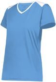 Holloway Ladies Momentum Team Tee 223701 COLUMBIA BLUE/WHITE Primary