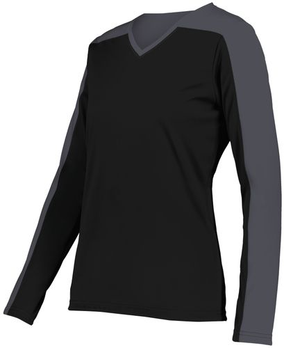 Holloway Ladies Momentum Team Long Sleeve Tee 223702. Printing is available for this item.