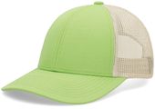 Pacific Headwear Low-Pro Trucker Cap P114 GREEN GLOW/BEIGE/GREEN GLOW Primary