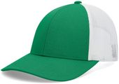 Pacific Headwear Low-Pro Trucker Cap P114 KELLY/WHITE/KELLY Primary