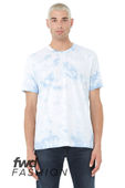 Bella+Canvas Unisex Tie Dye Ss 3100RD WHITE-SKY BLUE TIE DYE Primary