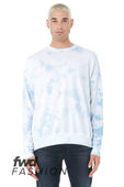 Bella+Canvas Unisex Tie Dye Pullover 3945RD WHITE-SKY BLUE TIE DYE Primary