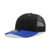 Decky Mid Prof 6Panel Cotton Trucker 6021 BLK/RYL Primary