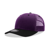 Decky Mid Prof 6Panel Cotton Trucker 6021 PUR/BLK Primary