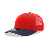 Decky Mid Prof 6Panel Cotton Trucker 6021 RED/NVY Primary