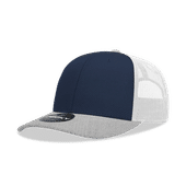 Decky Mid Prof 6Panel Cotton Trucker 6021 HGY/NVY/WH Primary
