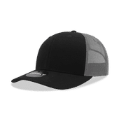 Decky Mid Prof 6Panel Cotton Trucker 6021 BLK/CHA Primary